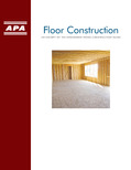 APA Engineered Wood Construction Guide Floors 2019