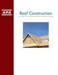 APA Engineered Wood Construction Guide Roofs E30 2020