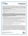DensDeck® Prime Roof Board Parapet Limited Warranty - USA (English)