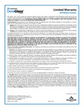 DensGlass® Sheathing Warranty -  International (English)