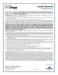 DensShield® Tile Backer  Limited Warranty - International (English)