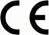 CE marking logo indicating the product conforms to European health, safety, and environmental protection standards. 
