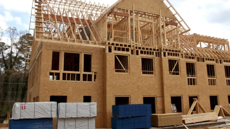 Blue Ribbon® OSB Rated Sheathing residential construction project 