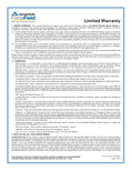 ForceField® Weather Barrier System Limited Warranty - USA (English)
