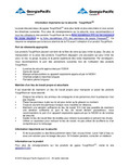 ToughRock ® Gypsum Board Safe Handling Information - Canada (Français)