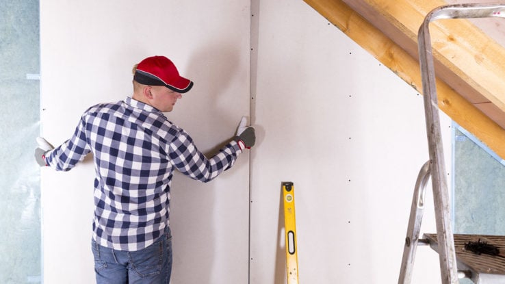 ToughRock® Fireguard X® Gypsum Board product wall installation