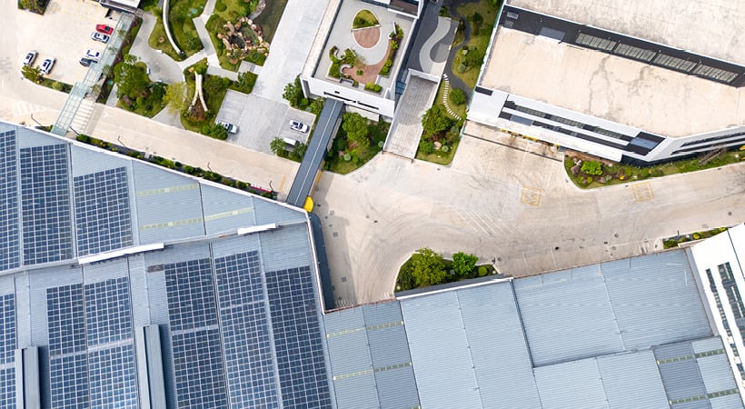 Gypsum cover board image from top