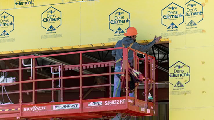 DensElement at construction site