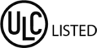 ULC Listed certification mark indicating the product complies with Canadian safety standards established by Underwriters Laboratories of Canada. 